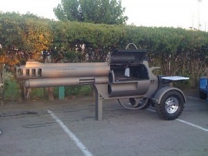 Gun shaped BBQ Gun shaped BBQ 300x225 10 BBQs To Impress, Confound, and Shock The Neighbors