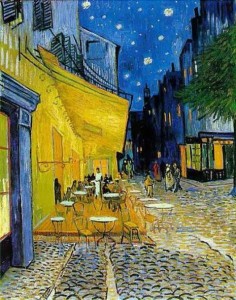 arles van gogh cafe terrace place forum imagelarge 236x300 Art Inspired Blue and Yellow Interior Design
