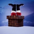 Santas boots chimney Santas boots chimney