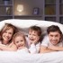 family under a blanket family under a blanket