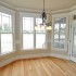 Windows in a breakfast nook Windows in a breakfast nook
