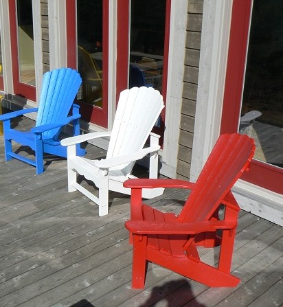 Adirondack Chairs on Red White And Blue Adirondack Chairs E1340738224605 Happy July 4th