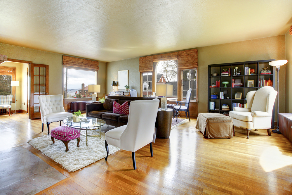 light wood color flooring living room