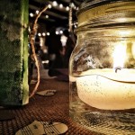 Mason jar candle