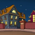houses at night thumb