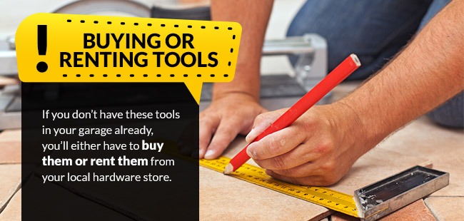 Buying or renting tools
