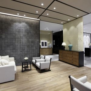 Elegant business clubhouse interior