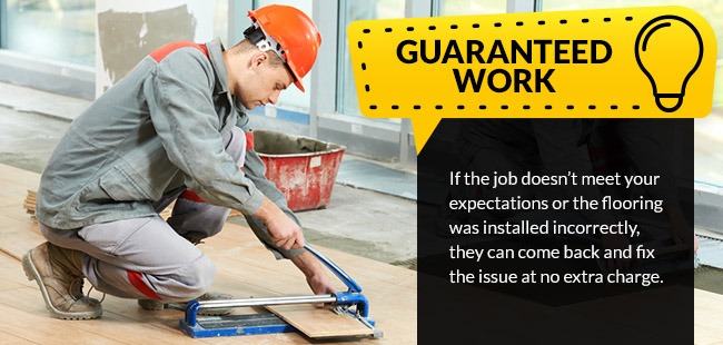 Professional Installation provides Guaranteed work