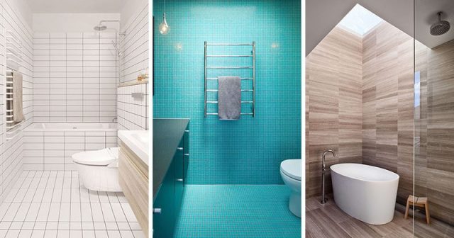 matching floor and wall tiles